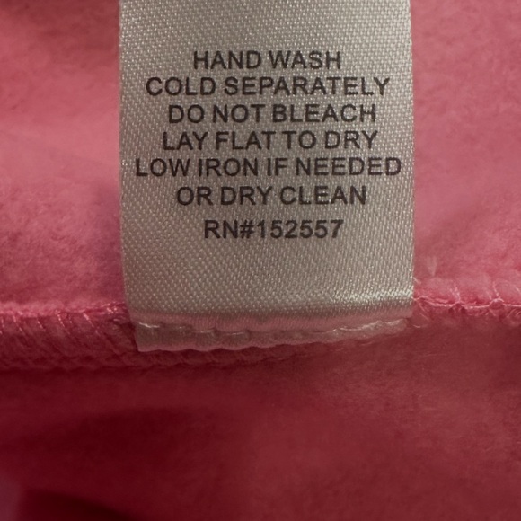 Bailey Rose Graphic Care Way Less Sweatshirt Size Medium Pink Crewneck Pullover - Picture 12 of 15